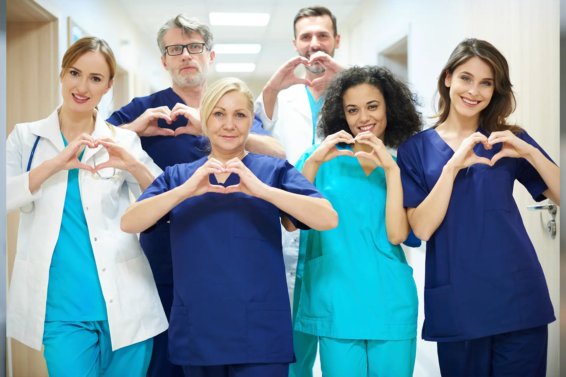 Medical recruitment specialist discussing a personalised nursing career path with a healthcare professional